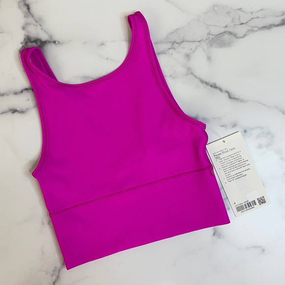 Lululemon Power Pivot Tank *Rib RARE COLOR - Picture 4 of 11